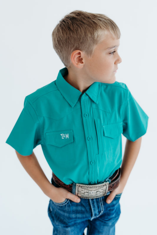 Modern Day Marverick-Dusty Teal Youth