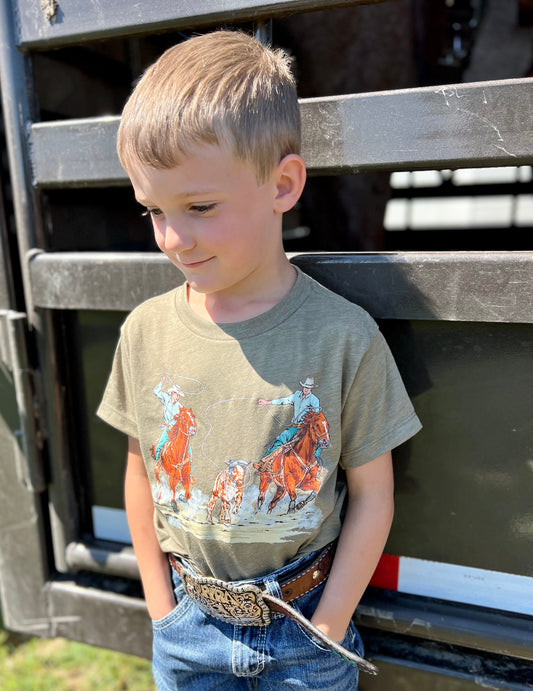 Team Roping Tee-Toddler