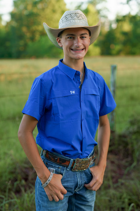 Top Hand SS- Royal Blue-Youth