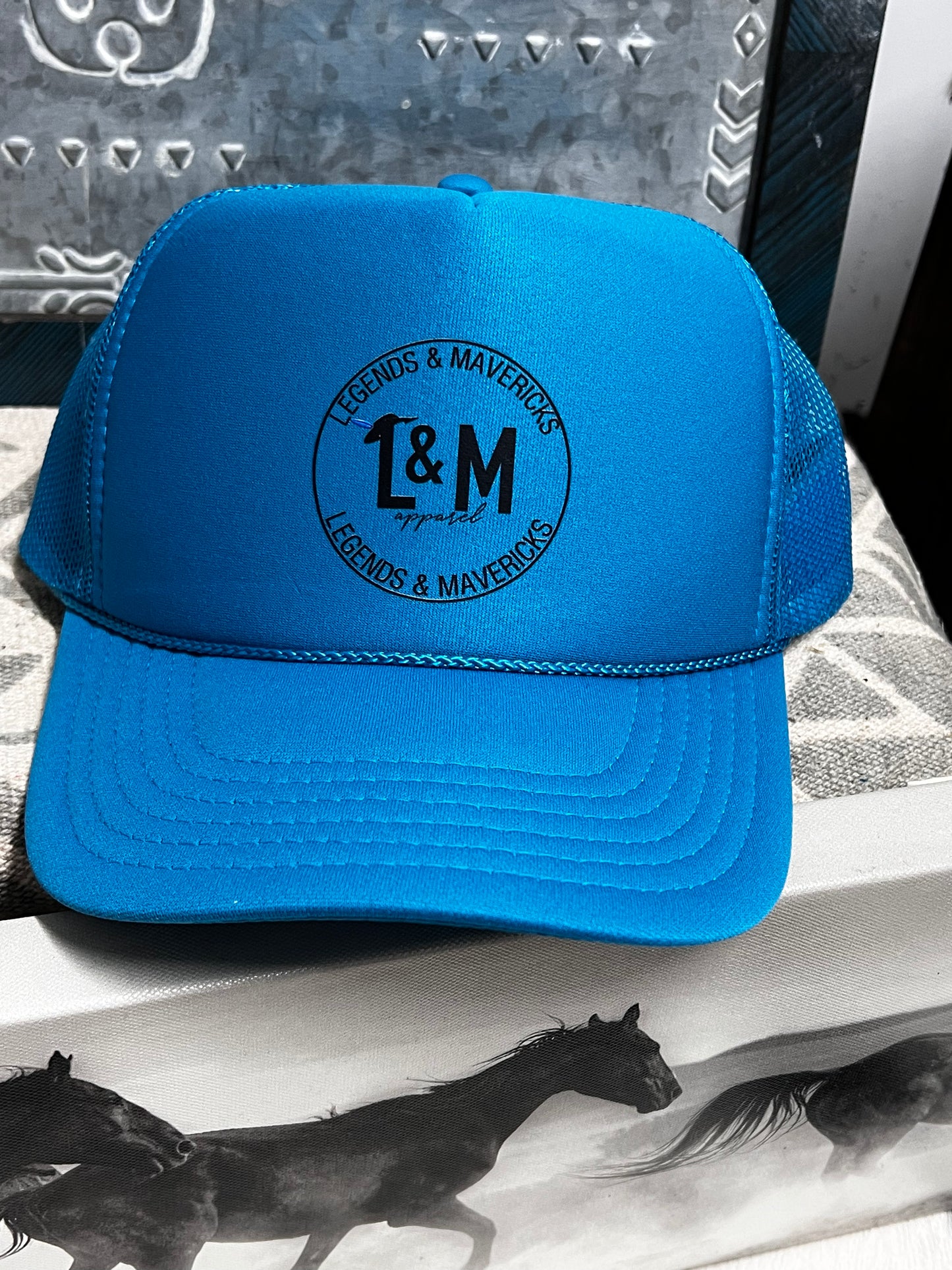 Blue L&M truck hat