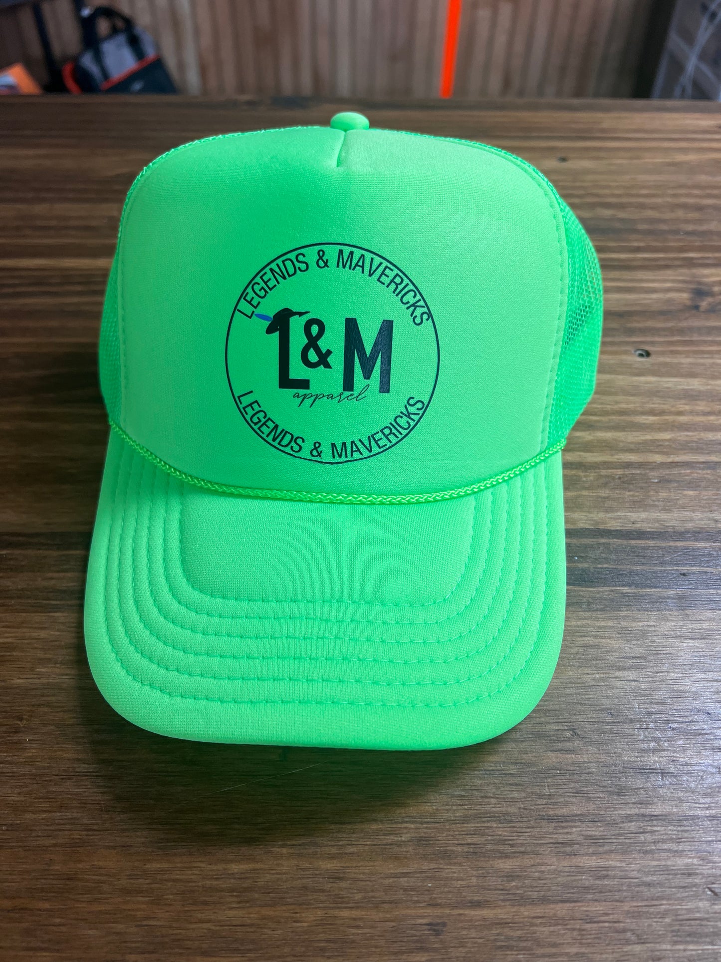 Lime logo trucker hat